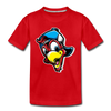 Cartoon Bird Hat Kids T-Shirt - red