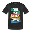 Let the Music Play Kids T-Shirt - black