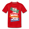 Let the Music Play Kids T-Shirt - red