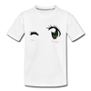 Winking Eyes Kids T-Shirt - white