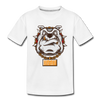 Bulldog Cartoon Kids T-Shirt - white