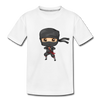 Ninja Cartoon Kids T-Shirt - white