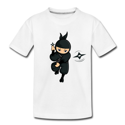 Ninja Cartoon Kids T-Shirt - white