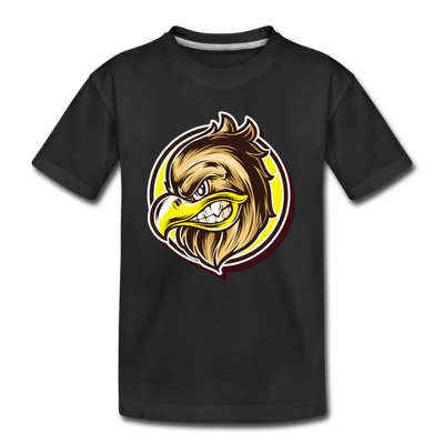 Eagle Head cartoon Kids T-Shirt - black