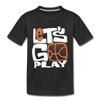 Let's Go Play Kids T-Shirt - black