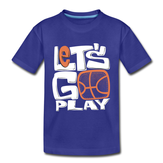 Let's Go Play Kids T-Shirt - royal blue
