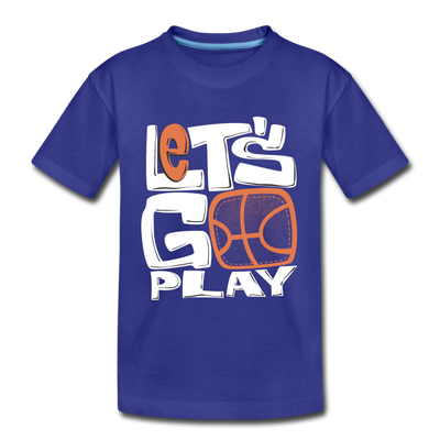 Let's Go Play Kids T-Shirt - royal blue