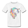 Colorful Unicorn Kids T-Shirt - white