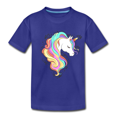 Colorful Unicorn Kids T-Shirt - royal blue
