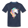 Colorful Unicorn Kids T-Shirt - navy