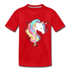 Colorful Unicorn Kids T-Shirt - red