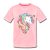 Colorful Unicorn Kids T-Shirt - pink