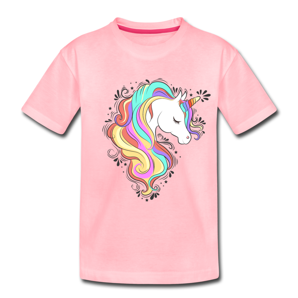 Colorful Unicorn Kids T-Shirt - pink