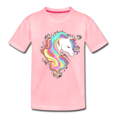 Colorful Unicorn Kids T-Shirt - pink