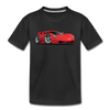 Red Sports Car Kids T-Shirt - black