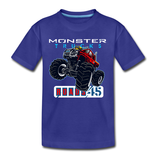 Monster Truck Kids T-Shirt - royal blue