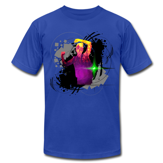 Colorful Abstract Dancer T-Shirt - royal blue