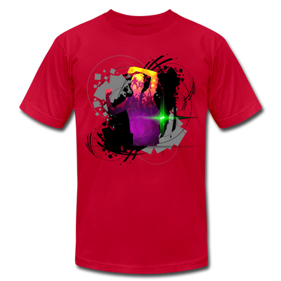 Colorful Abstract Dancer T-Shirt - red
