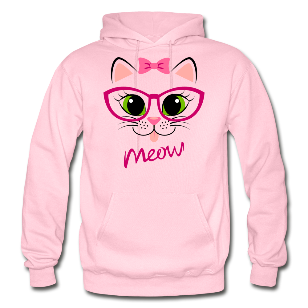 Cat Meow Hoodie - light pink