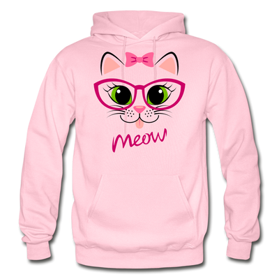 Cat Meow Hoodie - light pink