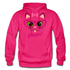 Cat Meow Hoodie - fuchsia