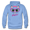 Cat Meow Hoodie - carolina blue