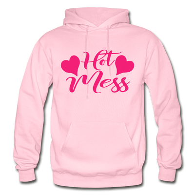 Pink Hot Mess Hoodie - light pink