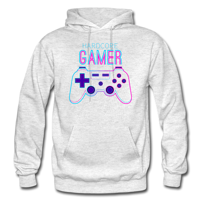 Hardcore Gamer Hoodie - light heather gray