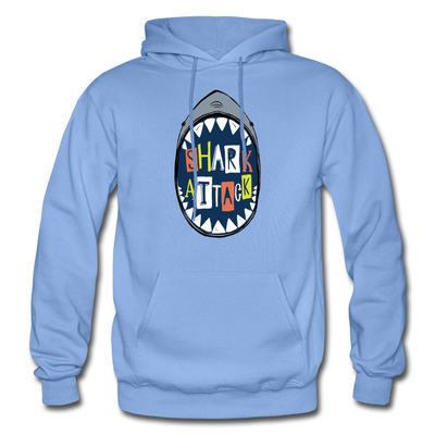 Shark Attack Hoodie - carolina blue