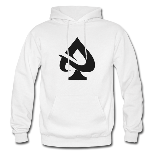 Tribal Spade Hoodie White - white