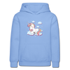 Unicorn Kids Hoodie Carolina Blue - carolina blue