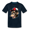 Cartoon Monkey Kids T-Shirt - deep navy