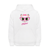 Meow Kitty Cat Kids Hoodie - white