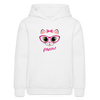 Meow Kitty Cat Kids Hoodie - white