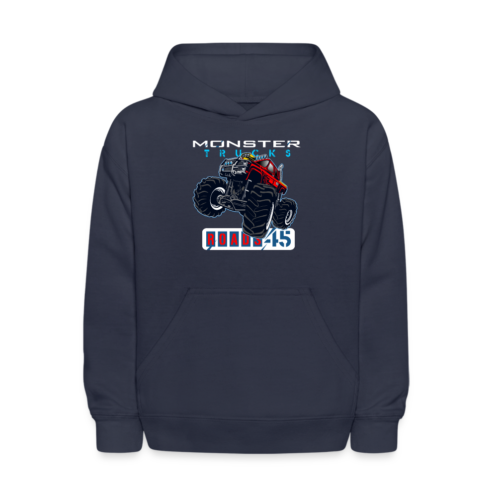 Monster Truck Kids Hoodie - navy