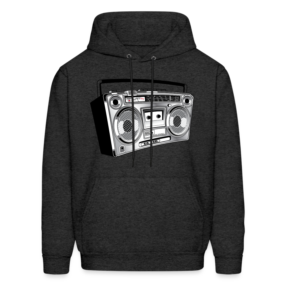 Charcoal Boombox Hoodie - charcoal grey