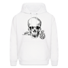 Skull Rose Hoodie - white