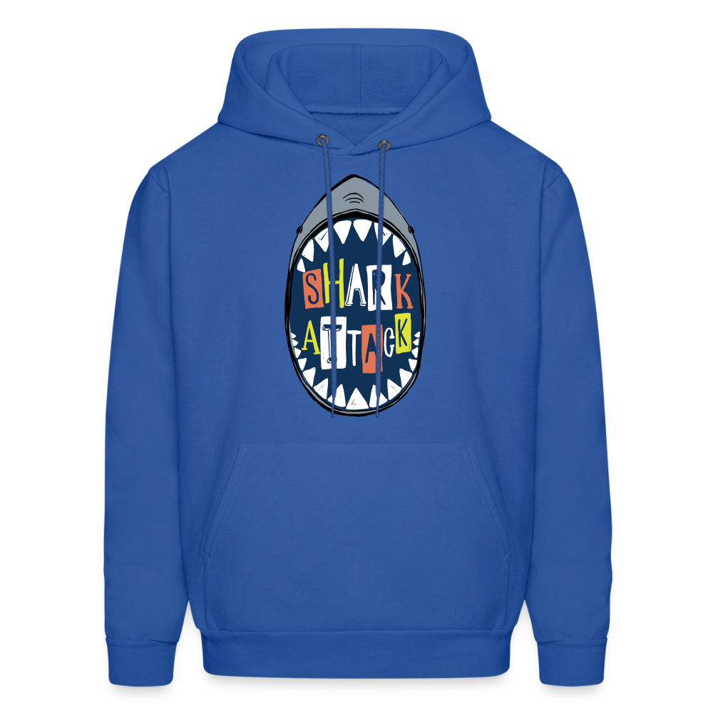 Shark Attack Hoodie - Blue - royal blue