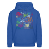 Graffiti Hoodie - royal blue