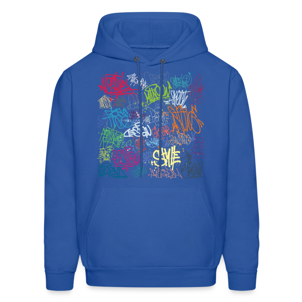 Graffiti Hoodie - royal blue