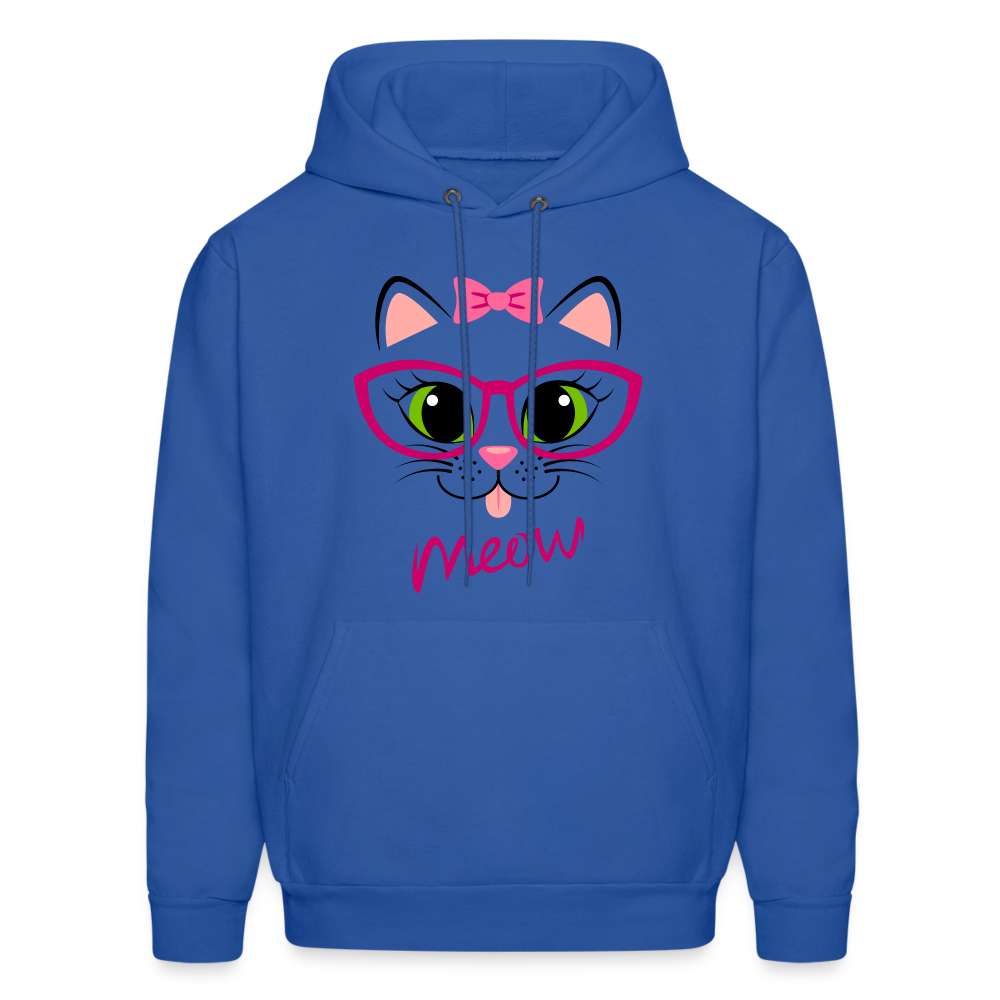 Meow Kitty Hoodie - royal blue