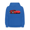 Red Sports Car Kids Hoodie - royal blue