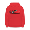 Red Sports Car Kids Hoodie - red