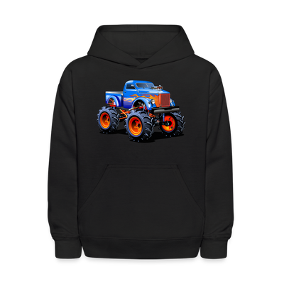 Monster Truck Kids Hoodie - black