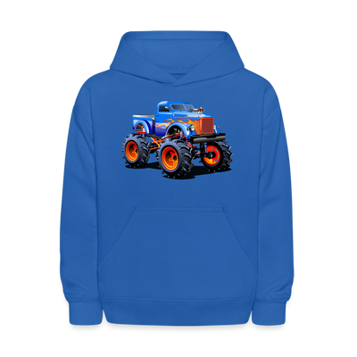 Monster Truck Kids Hoodie - royal blue