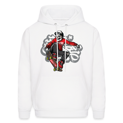 Skeleton Skater Hoodie - white