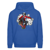 Skeleton Skater Hoodie - royal blue