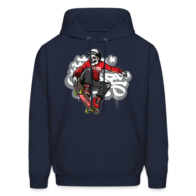 Skeleton Skater Hoodie - navy