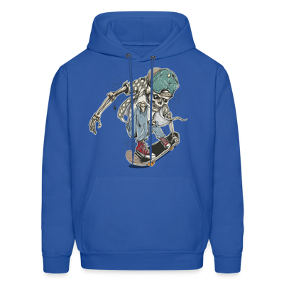 Skater Skeleton Hoodie - royal blue