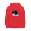 Kids Monster Truck Hoodie - red